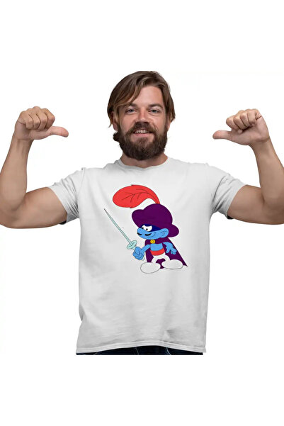 OEM Tricou Barbati Strumfii Zorro Spadasin Spaniol