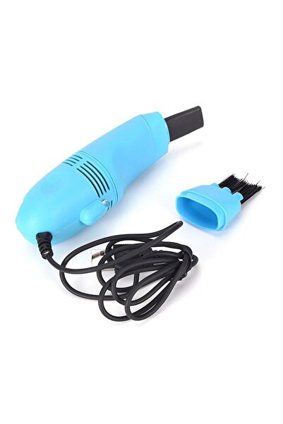 dalimag Mini vacuum cleaner, USB slots, laptop, brush, 1 L, 14 x 4 x 4 cm, turquoise