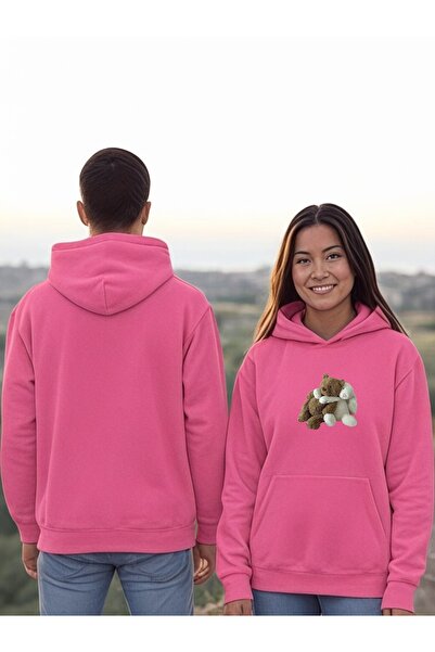 ArtYus سترة بقلنسوة مطبوعة بألوان دببة اللعب