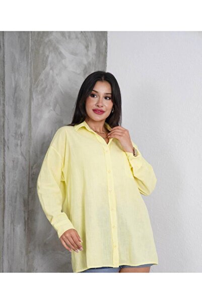 Kiremit Solid Color Cotton Shirt