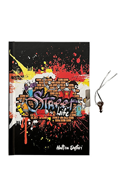 TREND16 Desenli Kilitli Anahtarlı Hatıra Defteri