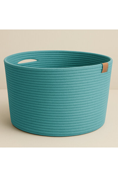 MaVaux سلة حبل زخرفية من كاماتشوا (40×30 سم) - سلة تخزين وتنظيم متعددة الأغراض