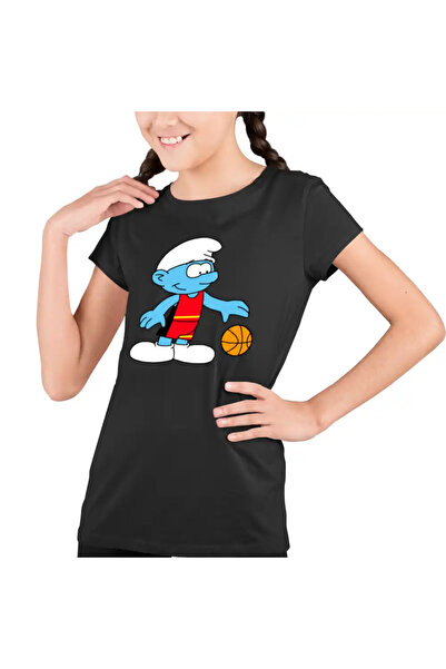 OEM Tricou Copii Fete Strumfii Baschet Strumpii