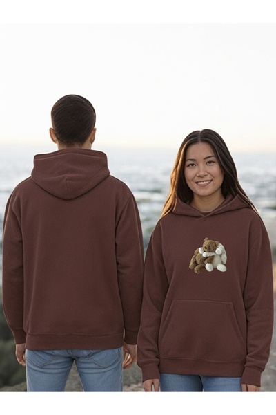 ArtYus سترة بقلنسوة مطبوعة بألوان دببة اللعب