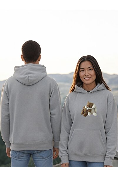 ArtYus سترة بقلنسوة مطبوعة بألوان دببة اللعب