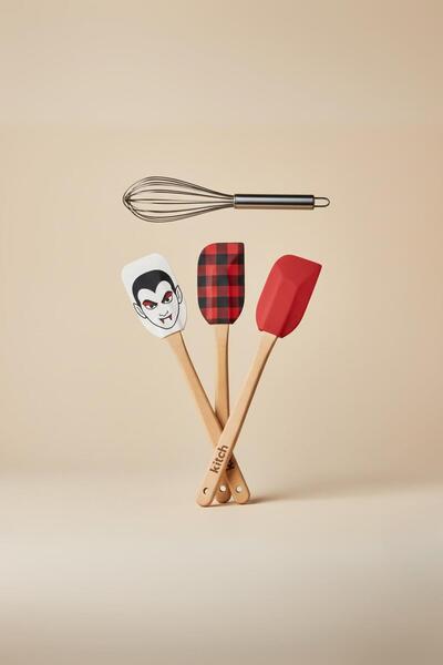 EWs 4-Piece Silicone Spatula and Whisk Set Mixed Color