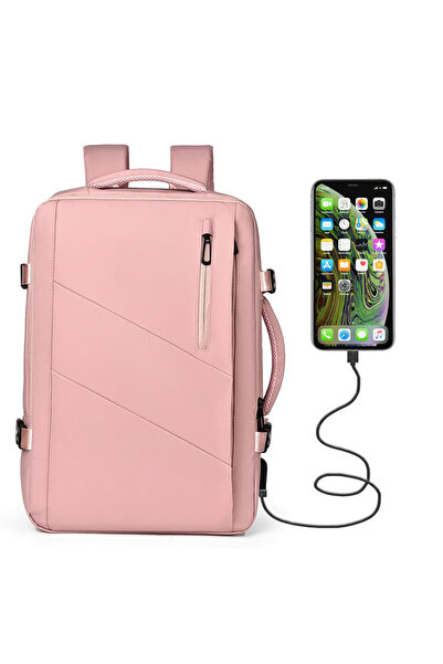 OEM Rucsac Calatorie Avion, EVES®, Acceptat Ryanair & Blue Air, Laptop Business pana la 18 "4", Roz