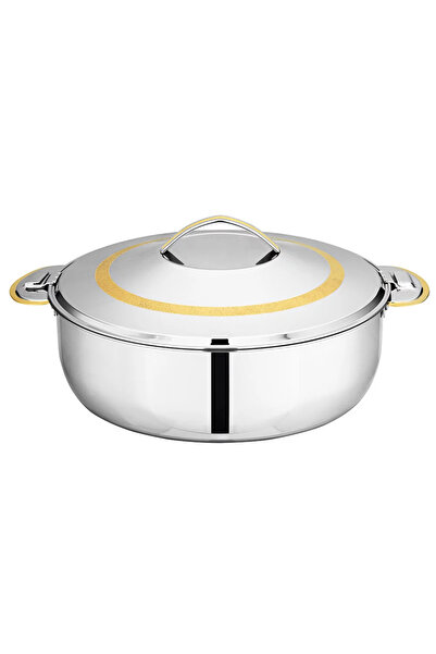 Bohara Indian steel containers, golden line, 6000 ml