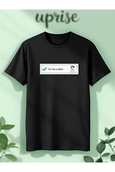 Vordevia Nu sunt un robot cu imprimeu Bumbac supradimensionat tricou