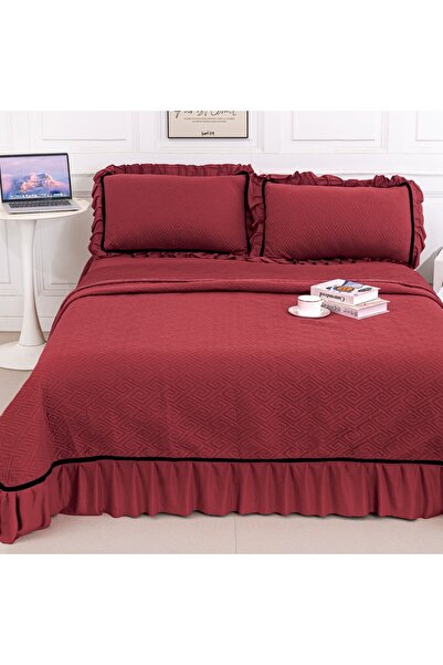 Casa de vis Online Double-sided duvet set, Casa de Vis Online, quilted, 3 pieces, pink, 220 x 240 cm, CC-47