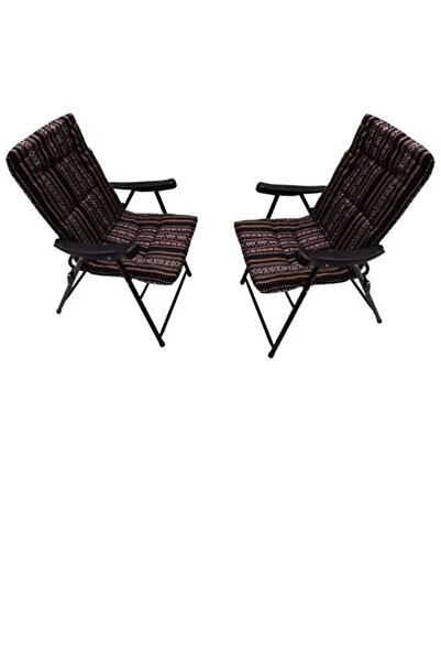 Generic Sadoo Folding Chair Set with Armrests Consists of 2 Chairs, Picnic Bench, Sports Chair, Outdoor Chair