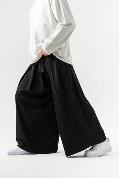 go gang own Παντελόνι Miyamoto με ελαστικό στη μέση, στυλ Σαμουράι