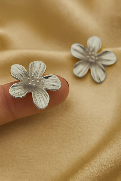 AURRARİ Gold 5 Petal Flower Earrings