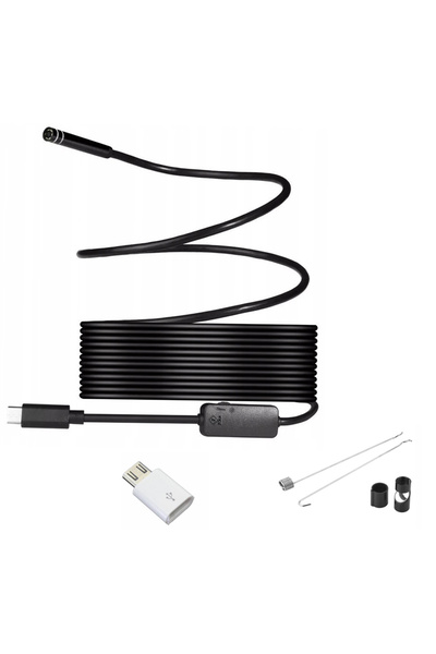 zola IP67 endoscopic camera, OTG function, side view adapter, USB, 6 LEDs, 5 m cable