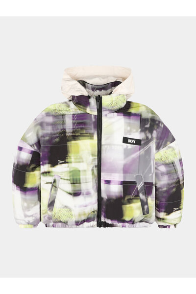 Dkny Girls Winter Jacket D36686 S Colorful