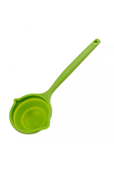 Tasty Folding ladle 678203, Two spouts, Soft handle, 33.5 cm, Silicone, Green