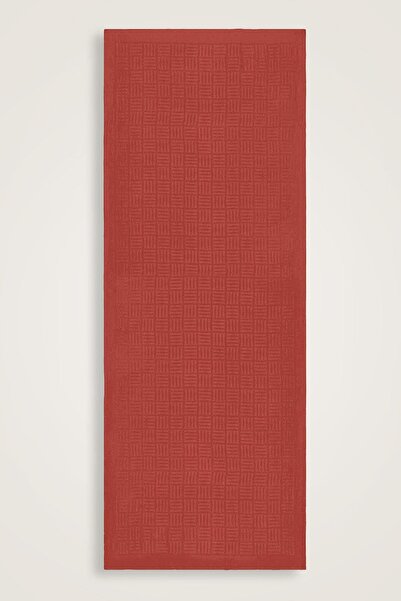 Imannoor Βαμβακερό σάλι İman Kare Kiremit Naia 70x210