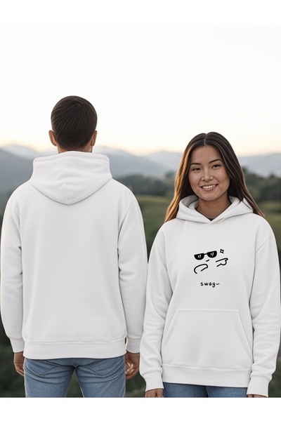 ArtYus Cool Colorful cu imprimeu cu glugă Swea tricou