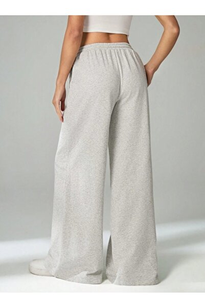 Genel Markalar Kışlık Kadın Baggy Battal Büyük Beden Spor Giyim Bol Kesim Esnek Rahat Kumaş Eşofman Altı r3