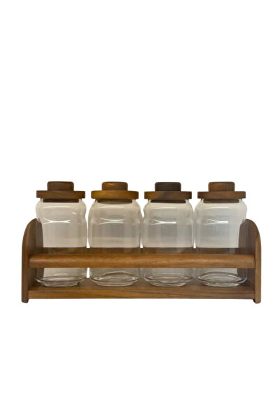 Billi Billy 4-Piece Glass Spice Jar Set
