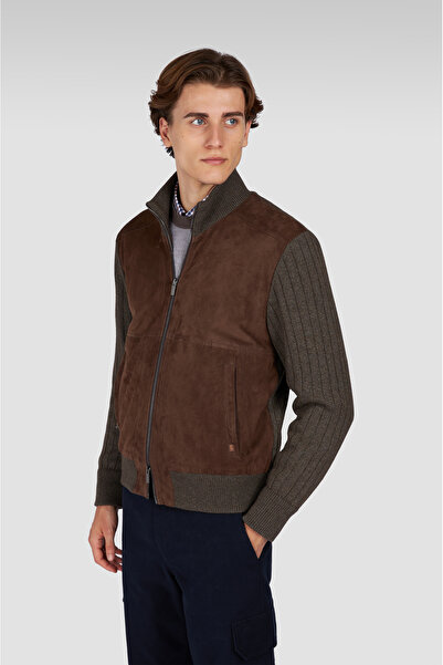 PAUL&SHARK سترة رجالية محبوكة من الكشمير والصوف بسحاب