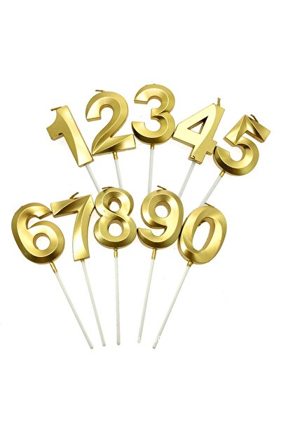 Flippy Lumânare cu număr de diamant 5cm*3.4cm + numărul 9 auriu