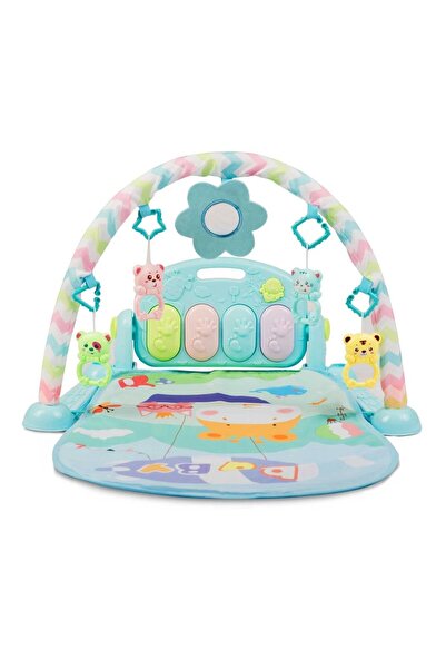 Ricokids Salteluta interactiva muzicala 3in1 , cu pian detasabil, bara cu 5 j...