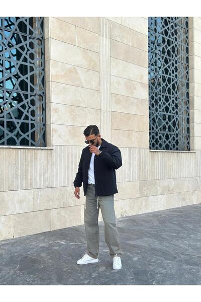 PEERLESS STORE معطف موسمي كبير الحجم مبطن