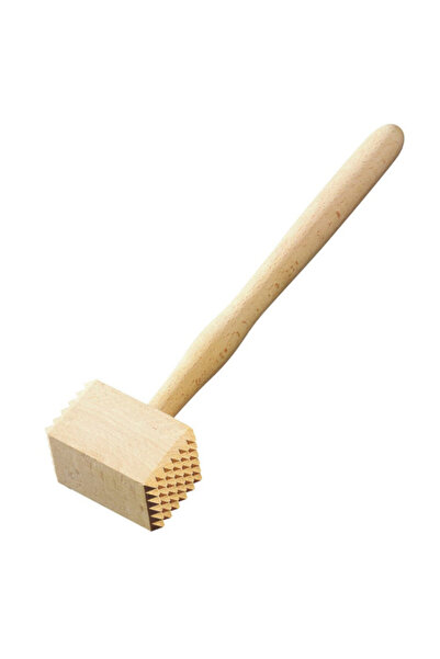 FACKELMANN Wooden meat mallet 31420, 32 cm, Brown