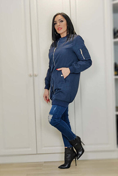 WildFashion Vintage μίντι τζάκετ με λάστιχο στα άκρα G562A-44