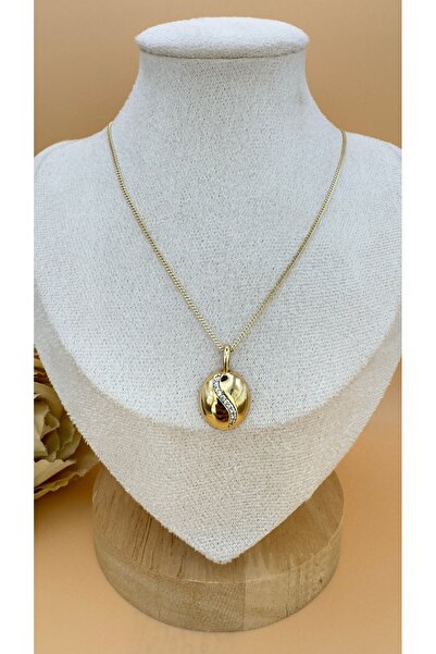 XUPING JEWELRY قلادة بحجر الزركون على شكل بيضاوي