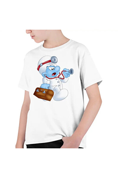 OEM Tricou Copii Baieti Doctorul Strumfii Urgenta Medic