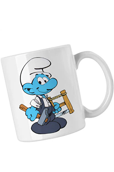 OEM Mug Smurf Carpenter Construction Carpenter