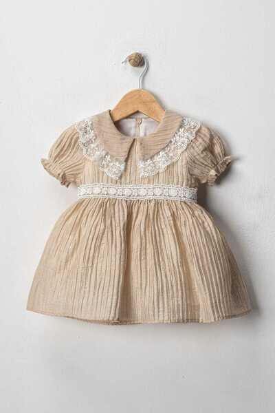 VİYOLİNA COLLAR DETAILED DRESS