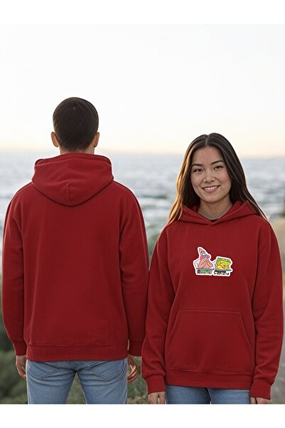 ArtYus Bomboane de burete Patrick Colorate cu imprimeu cu glugă Swea tricou