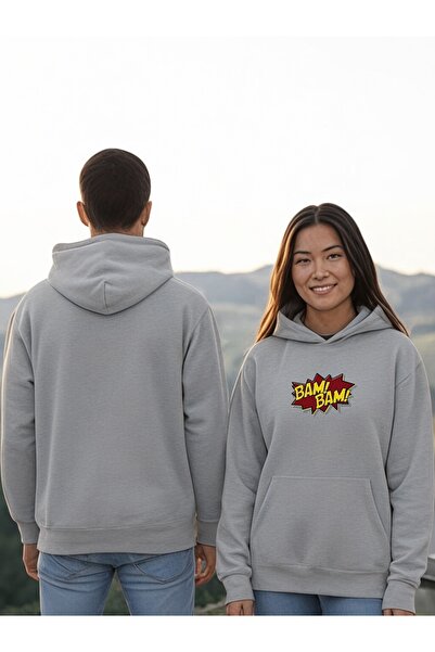 ArtYus Bam Bam Colorat cu imprimeu cu glugă Swea tricou