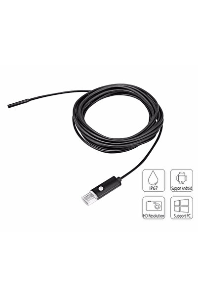 zola Ενδοσκοπική μίνι κάμερα 6 led, Zola®, 10 m, IP67, 3,5x0,55 cm, μαύρη