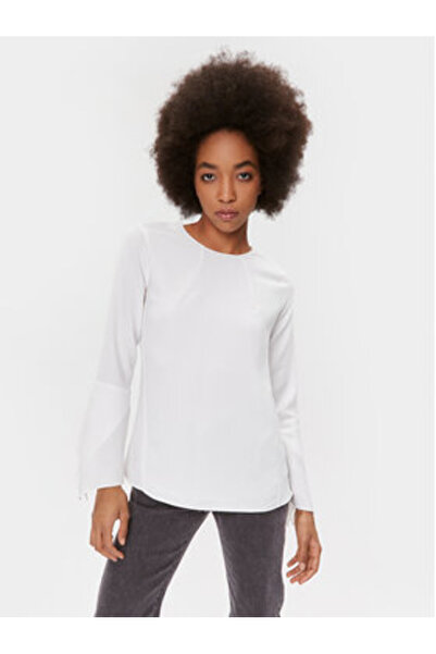 Dkny Women's Blouse UI3T2180 Ecru