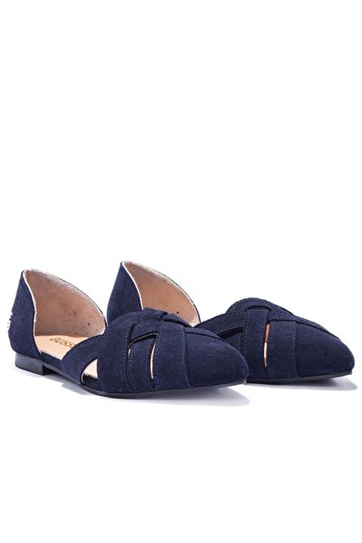 Gusse Γυναικείες μπαλαρίνες Chloe από γνήσιο δέρμα σουέτ-K153-2