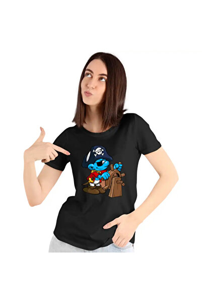 OEM Tricou Femei Strumfii Piratul