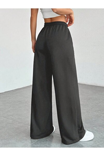 BERYY MODA Μαύρο γυναικείο φαρδύ αθλητικό ρούχο μεγάλου μεγέθους, υψηλής ποιό...