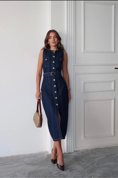 Butik BAHAR ZR Denim Elbise