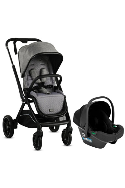 Kraft Kobe Capsule Çift Yönlü Doğumdan İtibaren 22 Kg Taşıma Travel Sistem-Bebek Arabası Grey