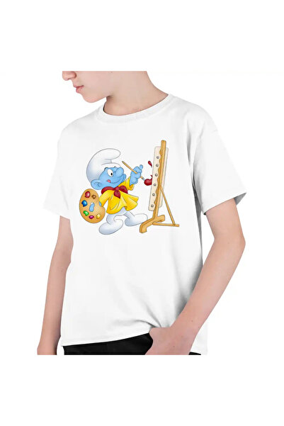 OEM Tricou Copii Baieti Strumf Pictor