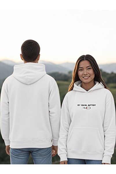 ArtYus Bateria socială mea este colorată cu imprimeu cu glugă Swea tricou