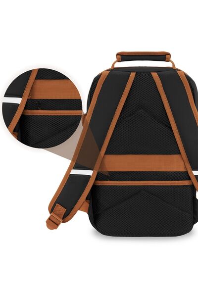 zagatto Σακίδιο πλάτης ταξιδιού, μαύρο, Ταξίδι, Χειραποσκευή καμπίνας, 40x30x20 cm, Wizz Air/ Ryanair, 10kg, ZG998