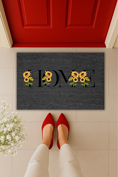 Dormot Yüksek Kaliteli Modern Dijital Baskı - Ay Çiçek Detaylı Home Yazısı 70...