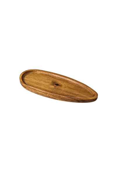 Acacia Wood oval serving platter 29*12 cm