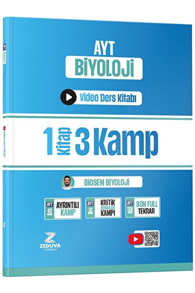 Zeduva Biosem AYT Biyoloji 1 Kitap 3 Kamp Video Ders Kitabı