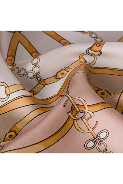 ipekevi Cream Palace Tivil Silk Scarf